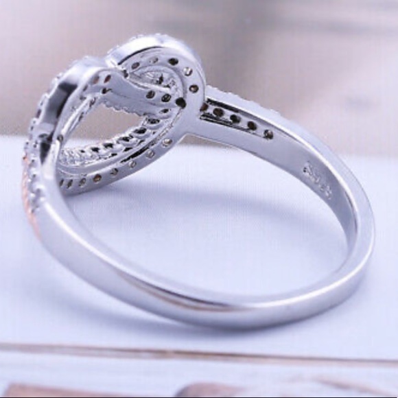 NEW 925 Sterling Silver Two tone Ring - Picture 5 of 5